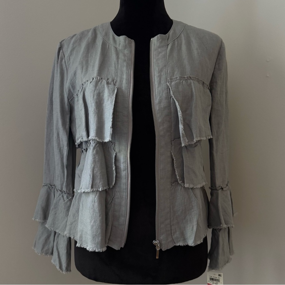 INC International Concepts Women's Gray Utility Jacket